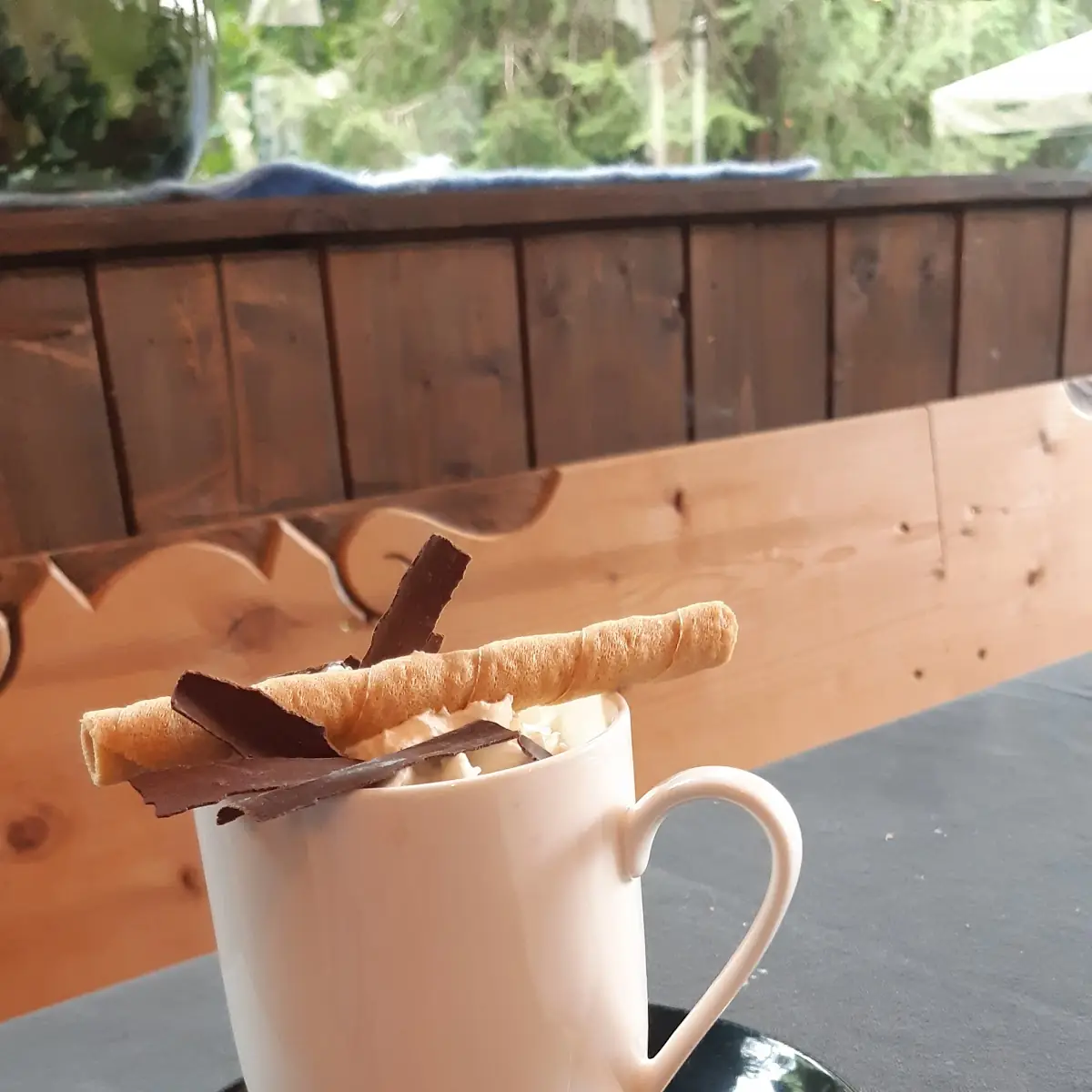 Warme Chocolademelk Met Slagroom