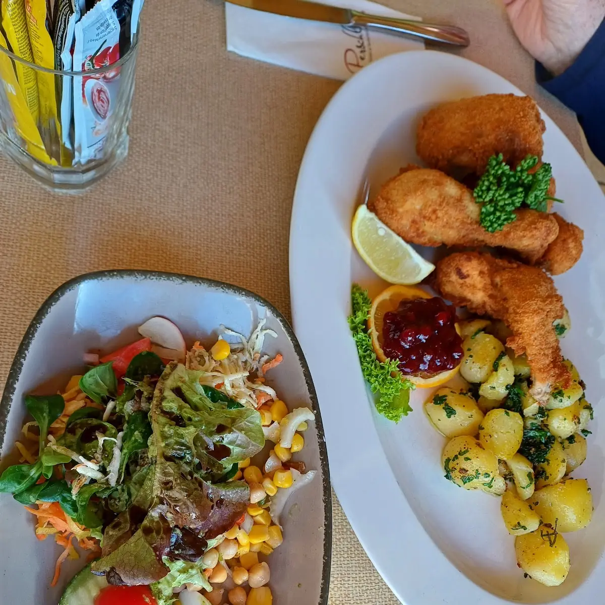 Backhendl Mit Salat