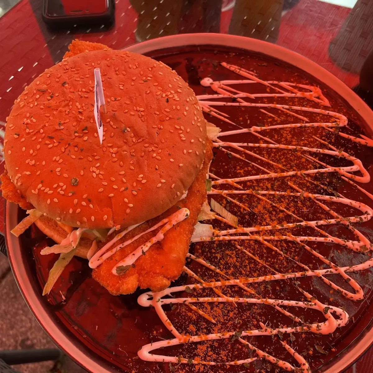 Chicken-cheese Burger