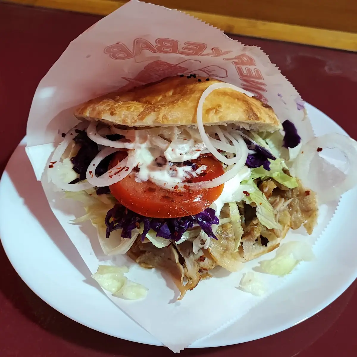 Salat mit Hühner-Kebapfleisch (klein)