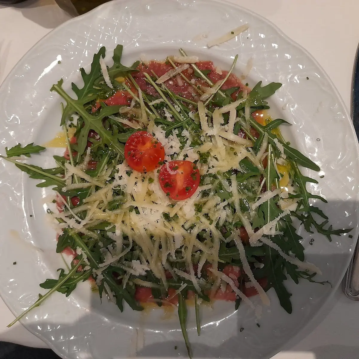 Hauchdünnes Carpaccio Vom Rind