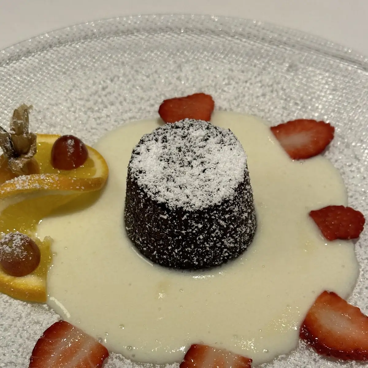 Schokokuchen Auf Vanillespiegel