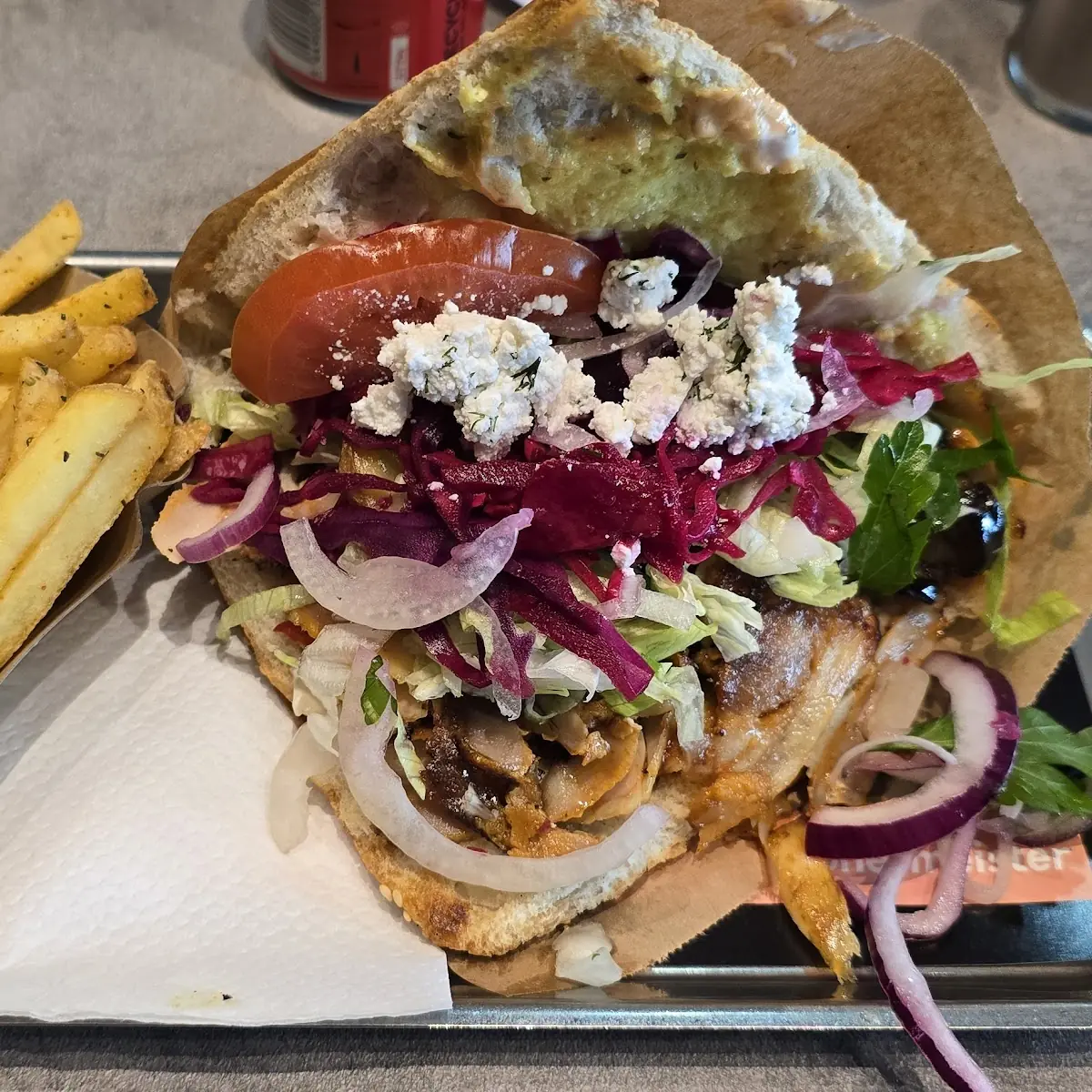 Berliner Gemüse Hühnchen Dürüm