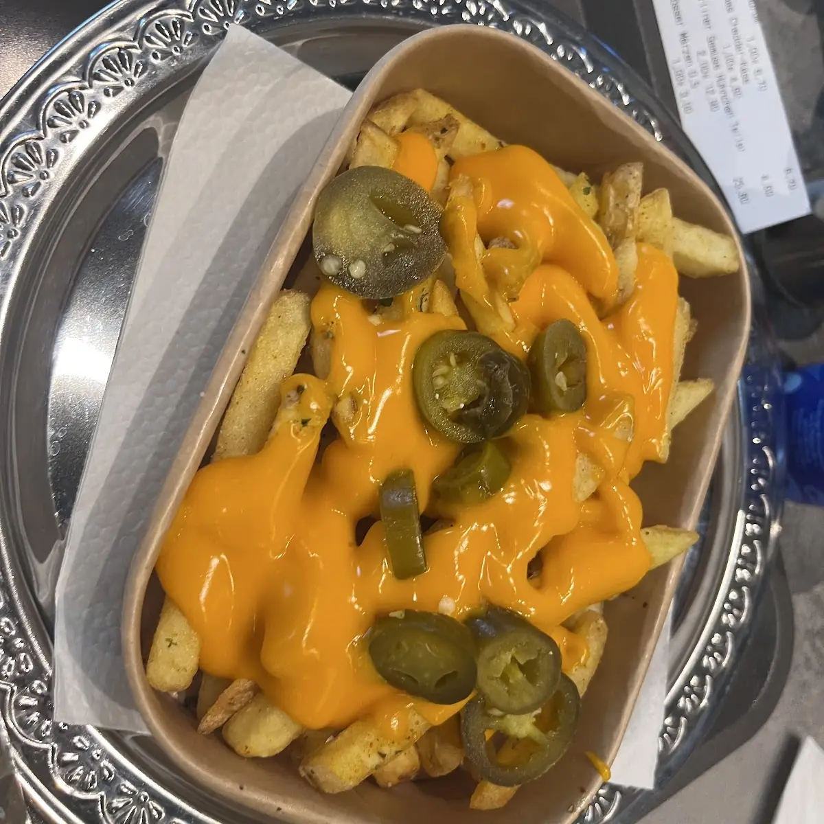 Cheddar Käse Pommes