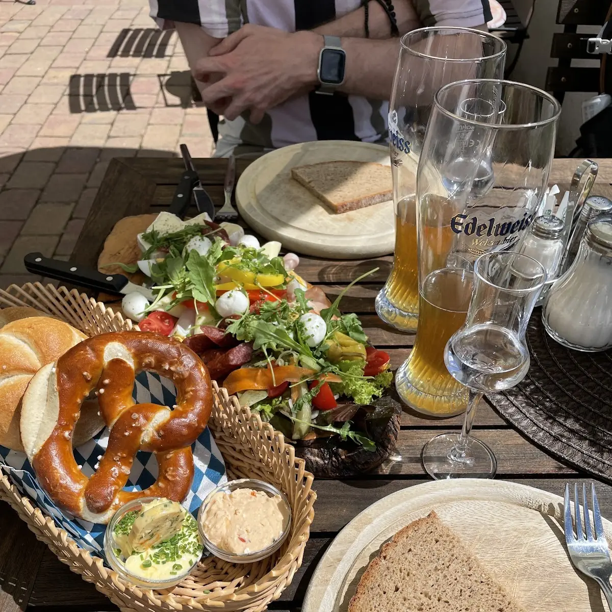 Brettljause Mit Obstler