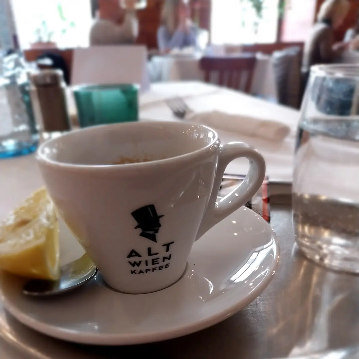 Alt Wien Kaffee Kl Espresso Mit Zitrone