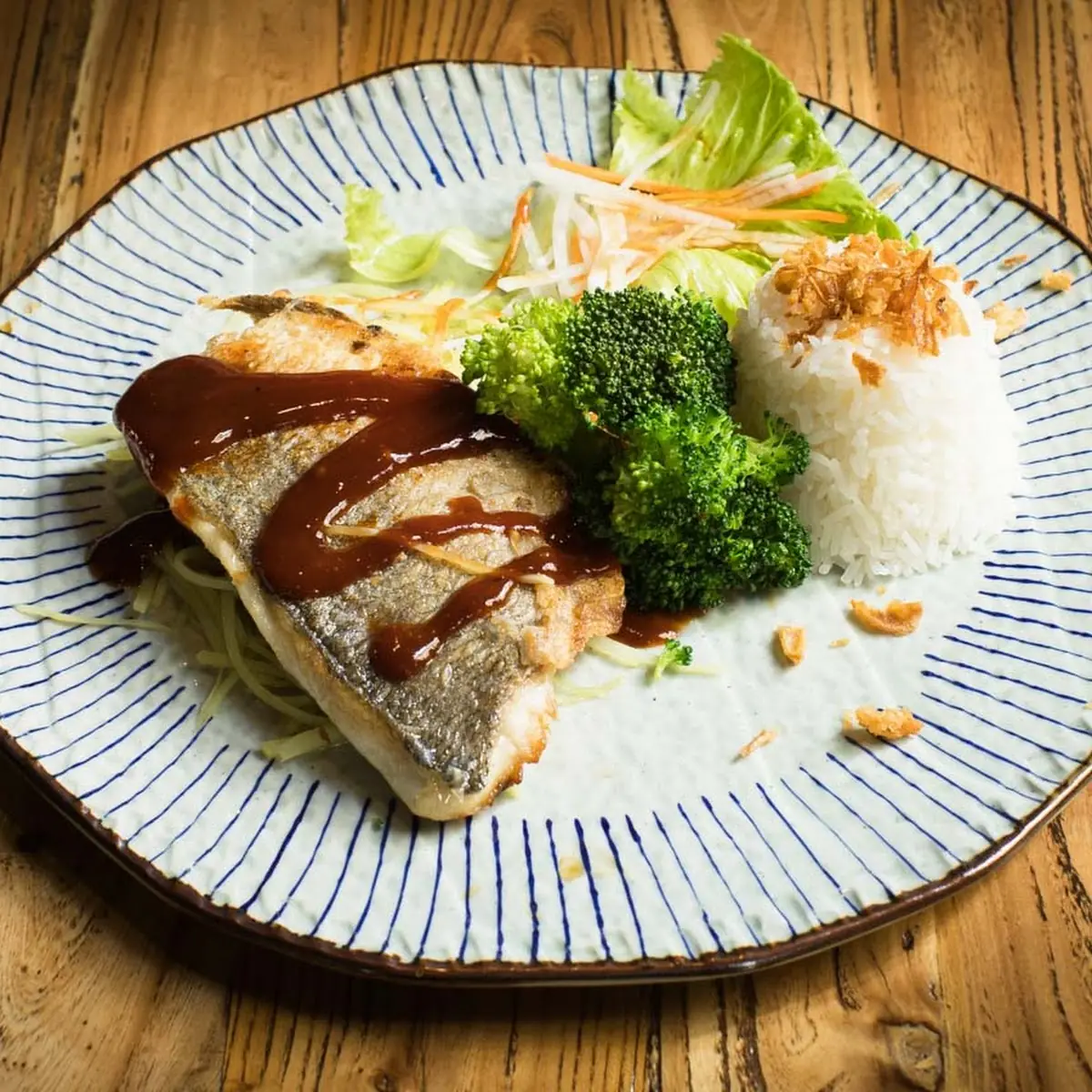 Lachs Teriyaki