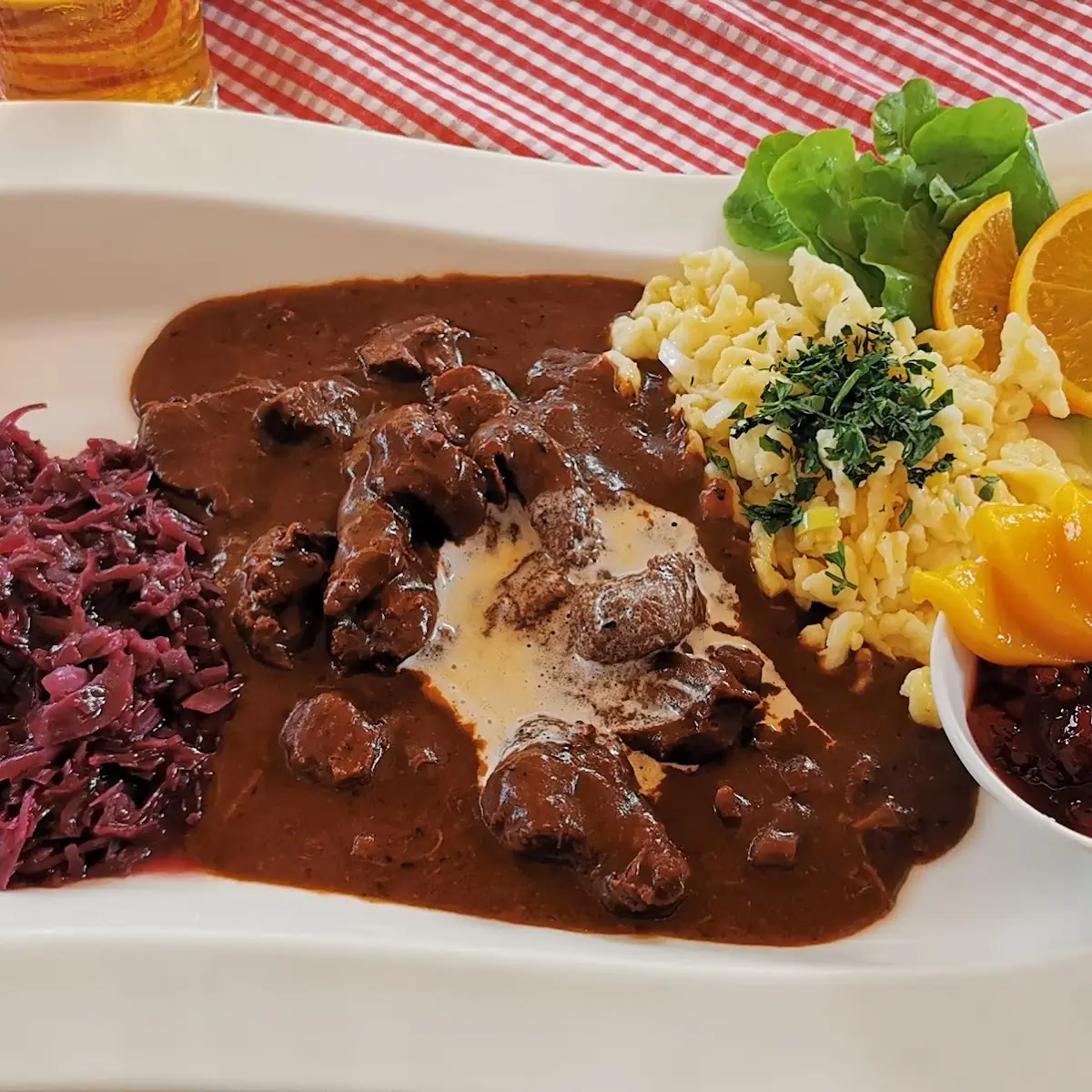 Hirschgulasch