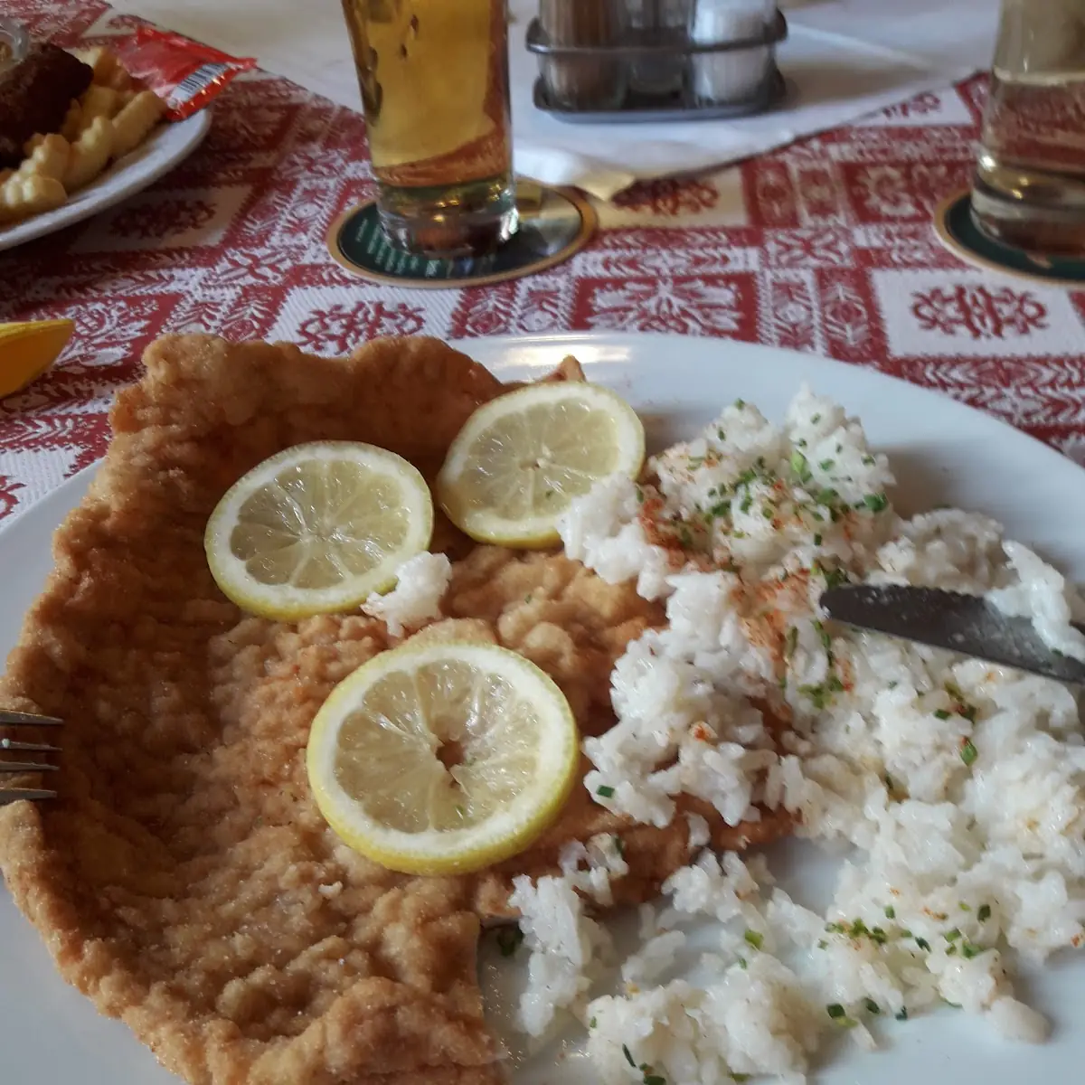Putenschnitzel Mit Reis