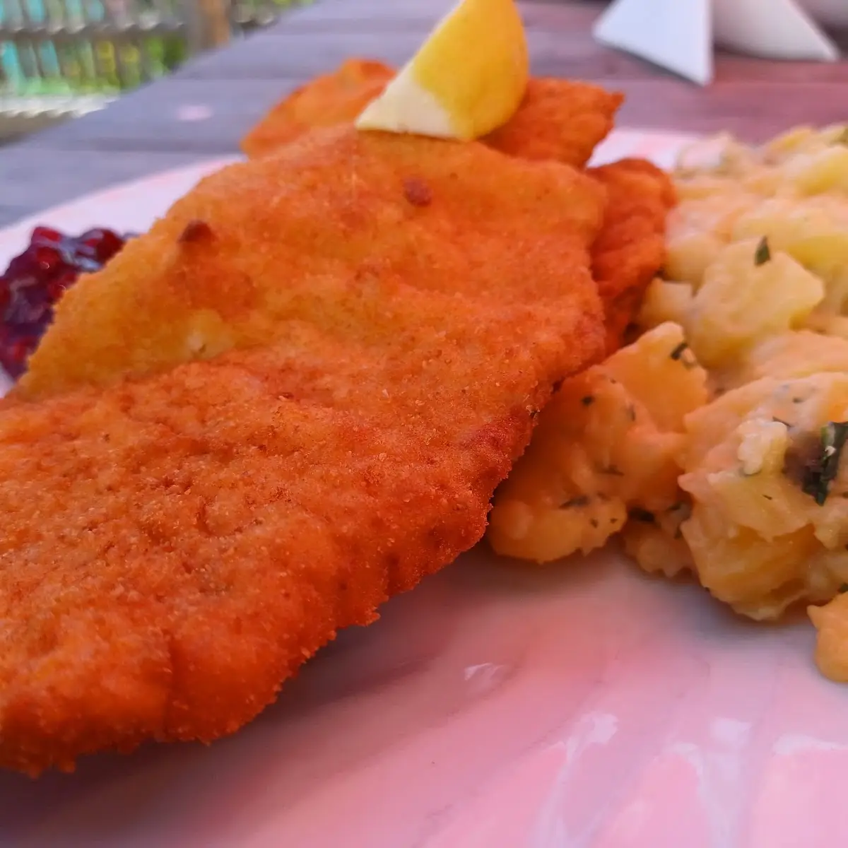 Wiener Schnitzel Schwein Mit Kartoffelsalat