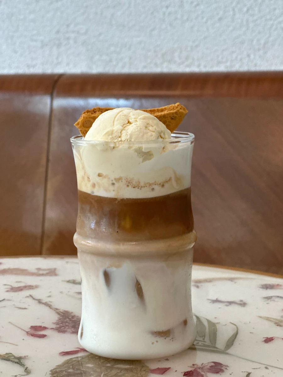 Affogato with Macha or Black Sesame Ice Cream