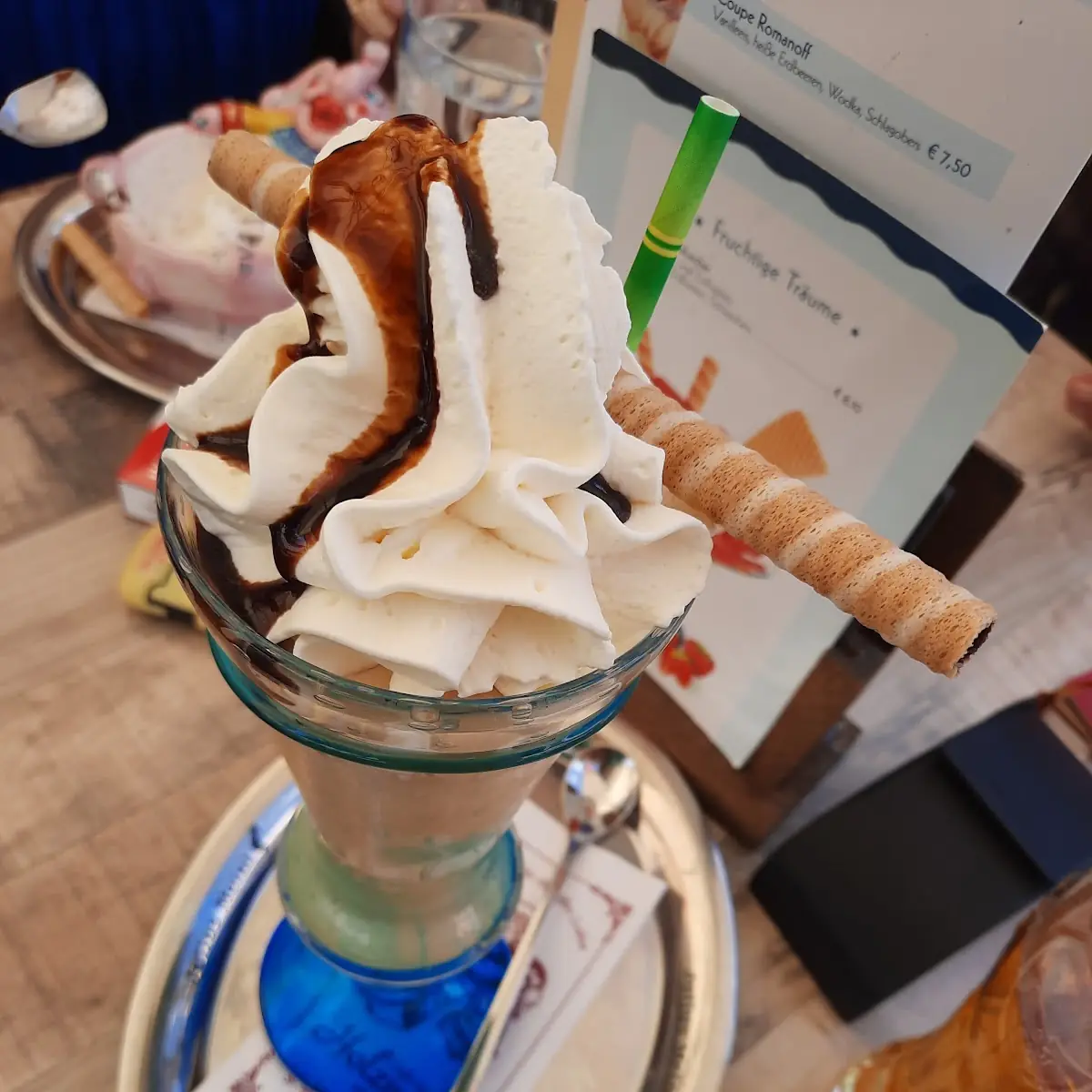 Gerührter Eiscaffe Mit Richtigen Espresso