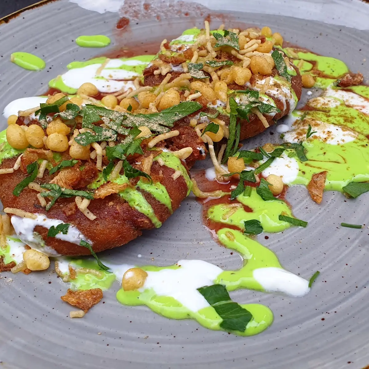Lamb Samosa Chaat