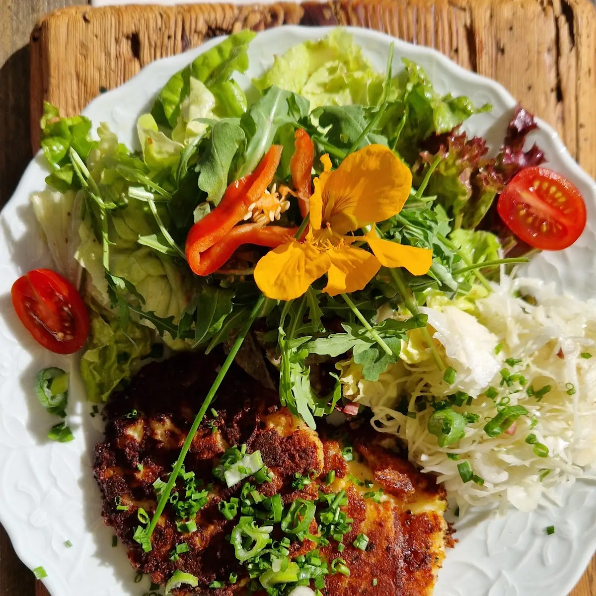 Blattsalat Mit Pressknödel