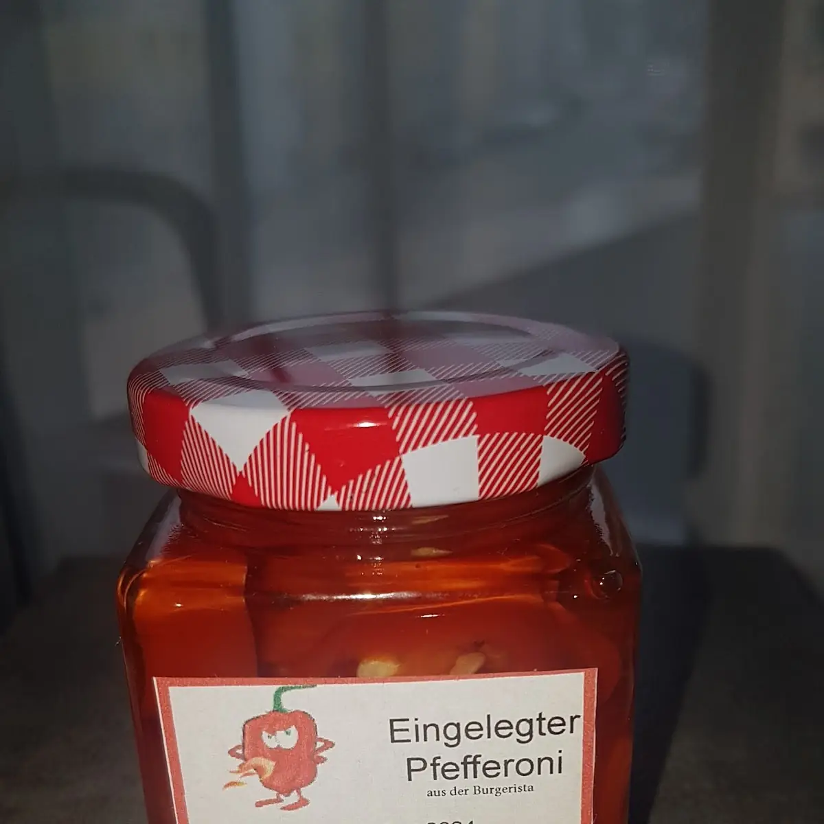 Eingelegter Pfefferoni Aus Der Burgerista