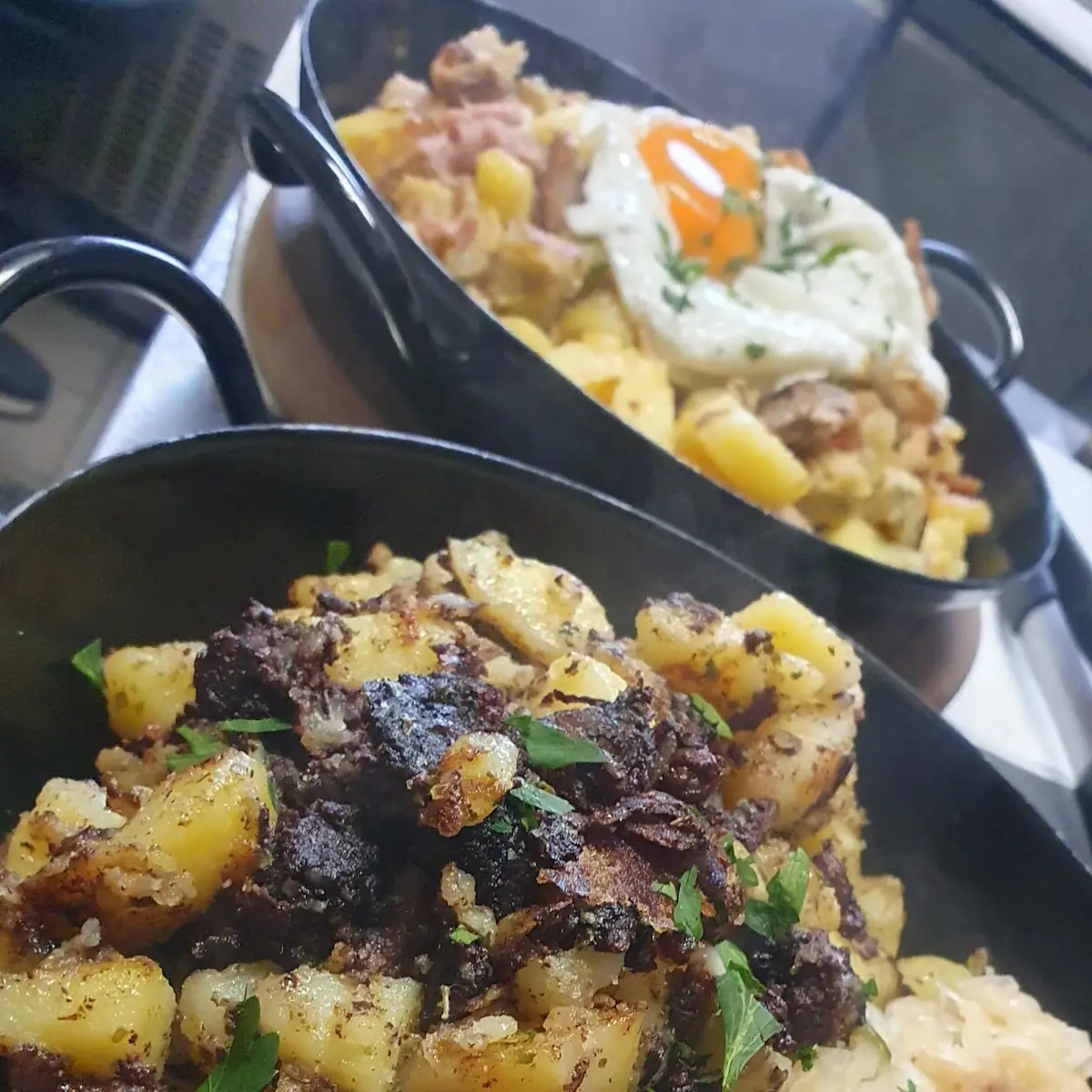 Blutwurstgröstl Mit Sauerkraut