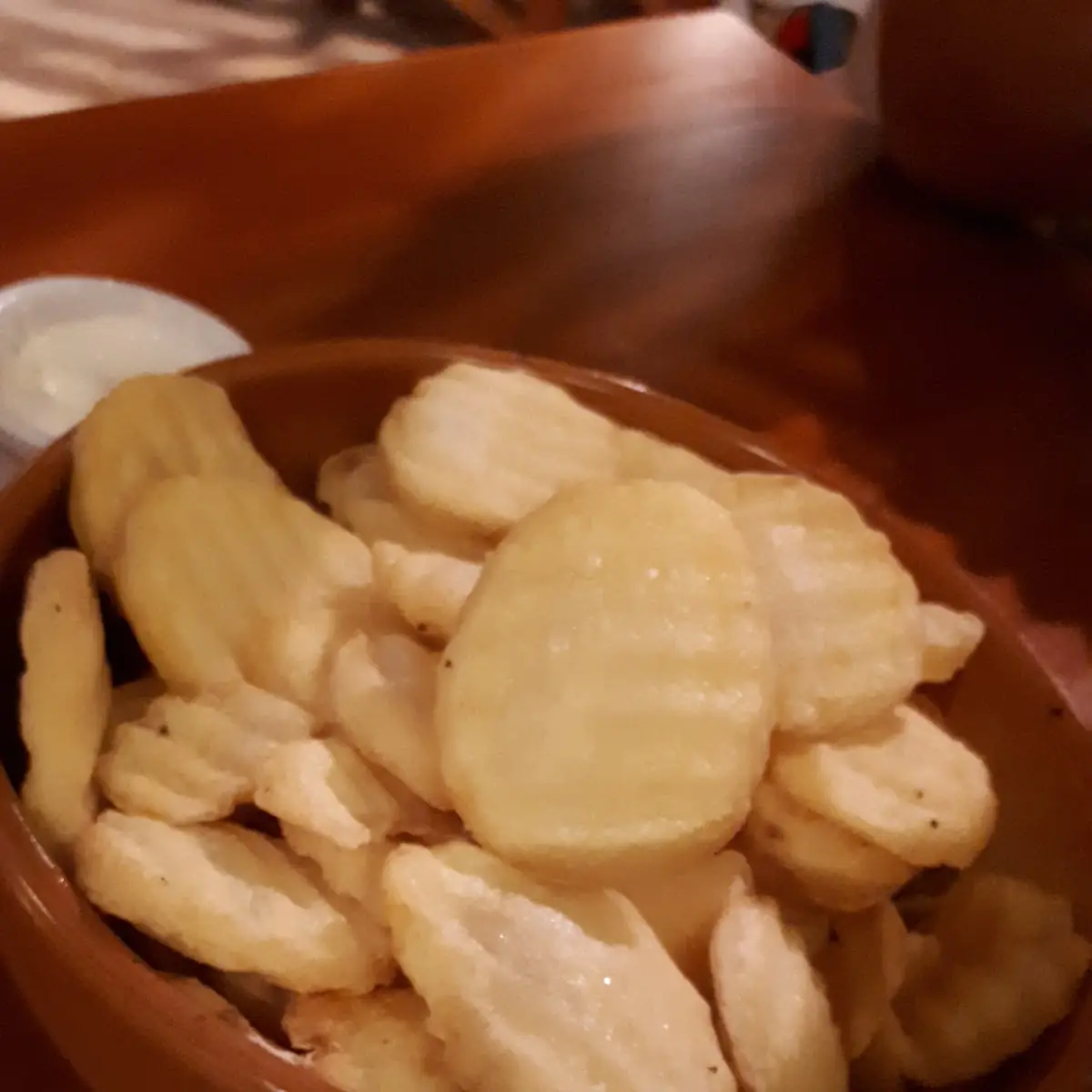 Kartoffelscheibe M Knoblauchsauce