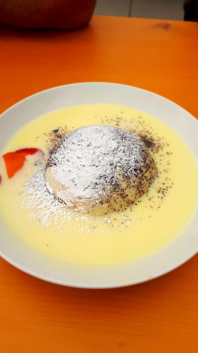With Vanilla Sauce