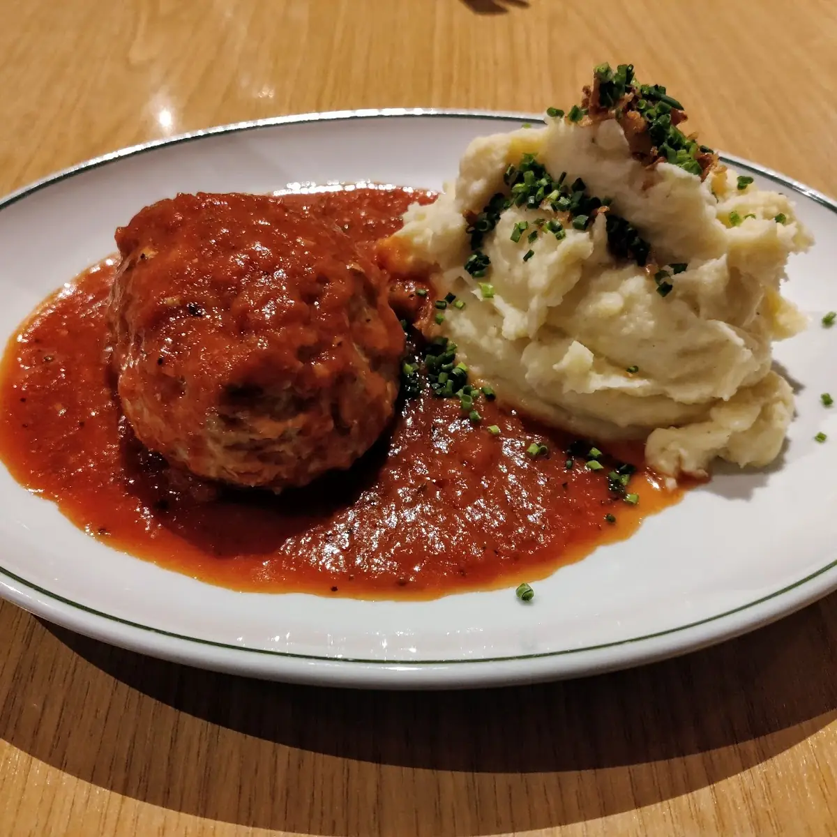 Hackbraten Mit Kartoffelpüree