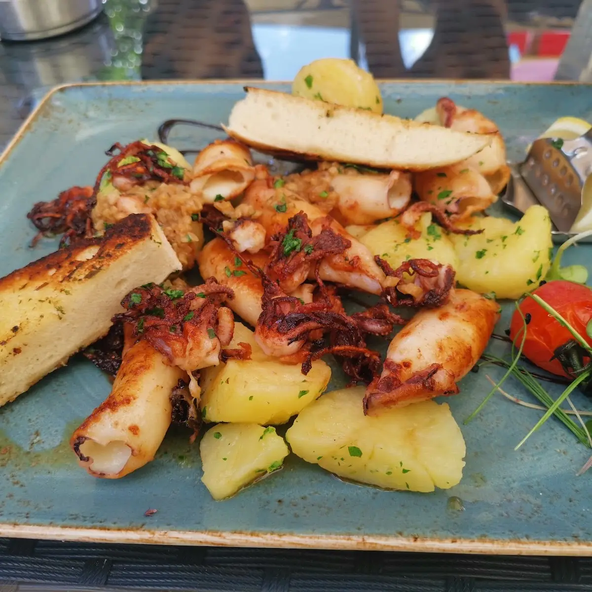 Geffülte Calamari