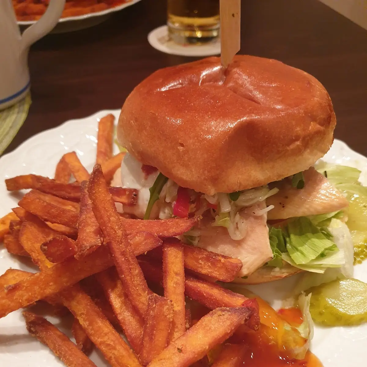 Pulled Salm Burger