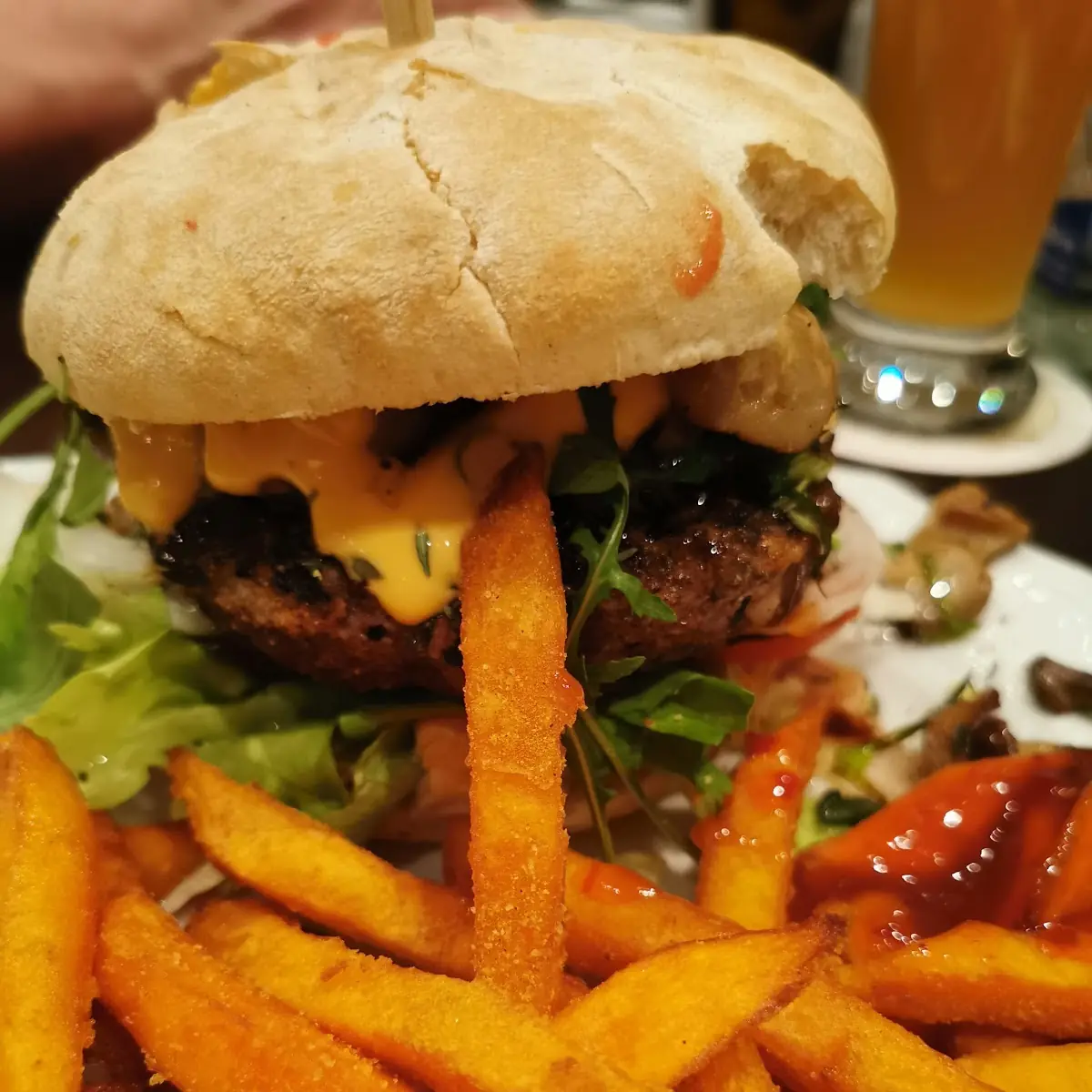 Wildburger Mit Süßkartoffel