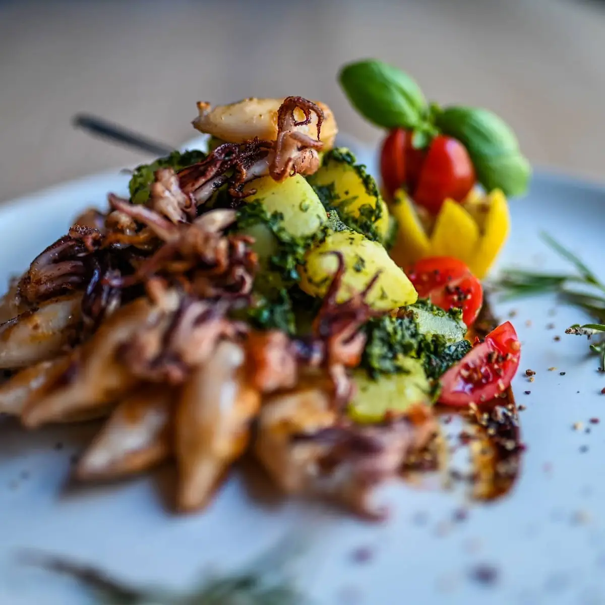 Gegrillte Calamari