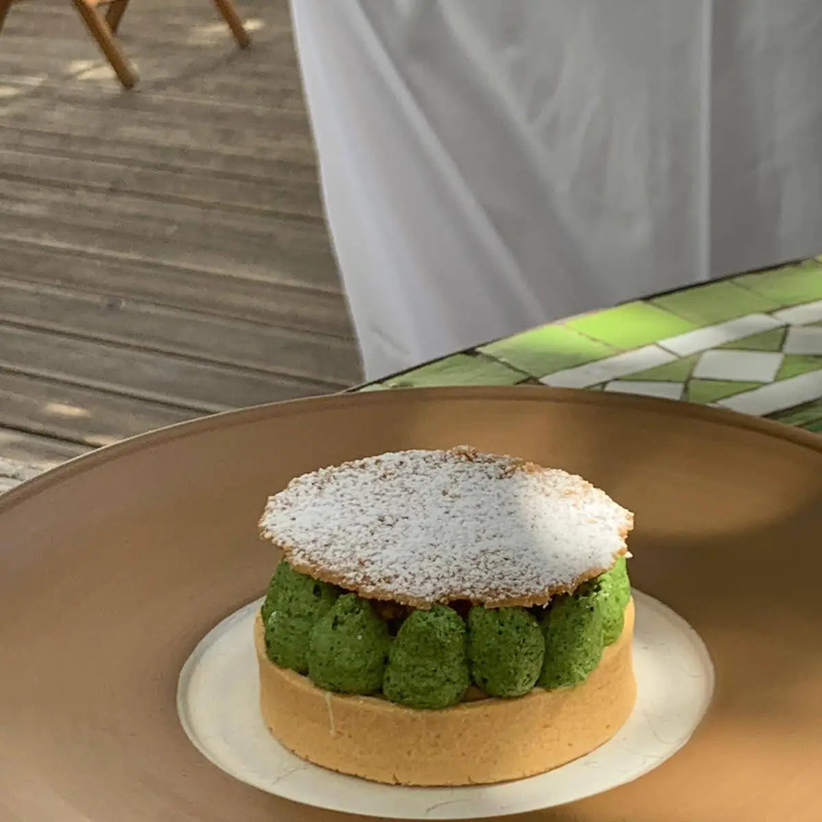 Liebstöckel-mandel-tartelette