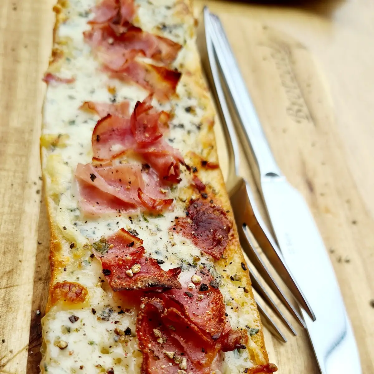 Schinken Käse Kräuter Baguette
