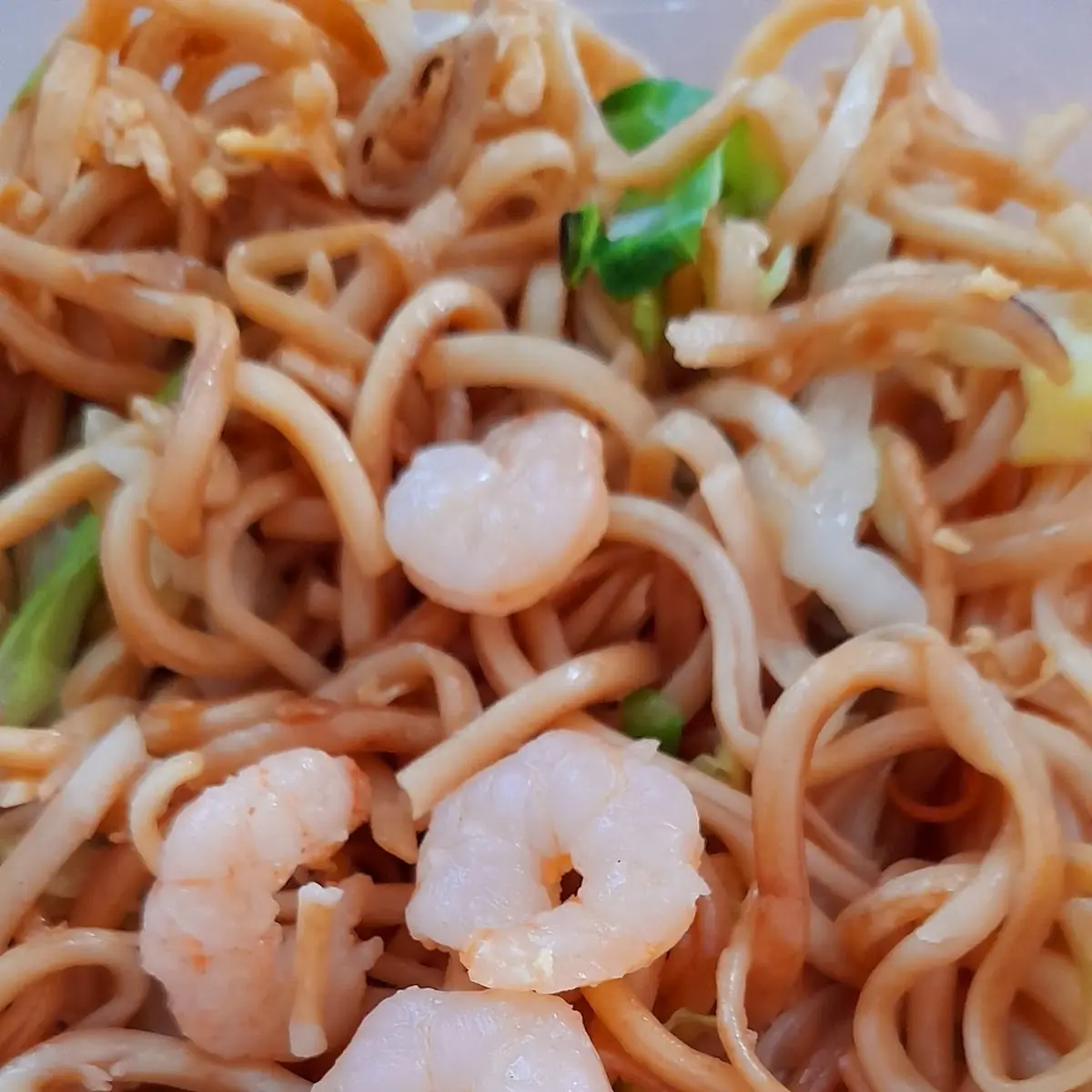 Udonnudeln Mit Shrimps