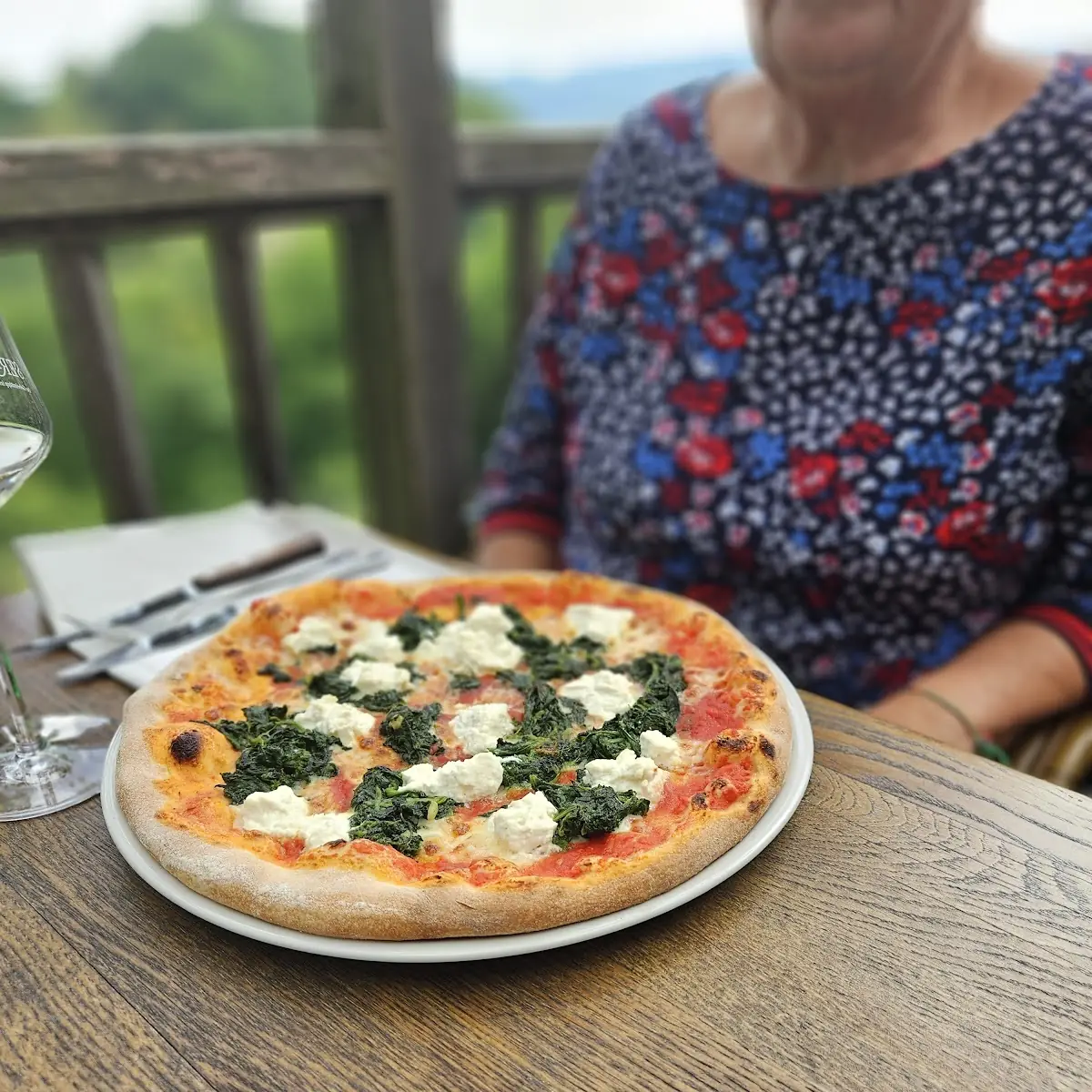 Pizza Con Spinaci