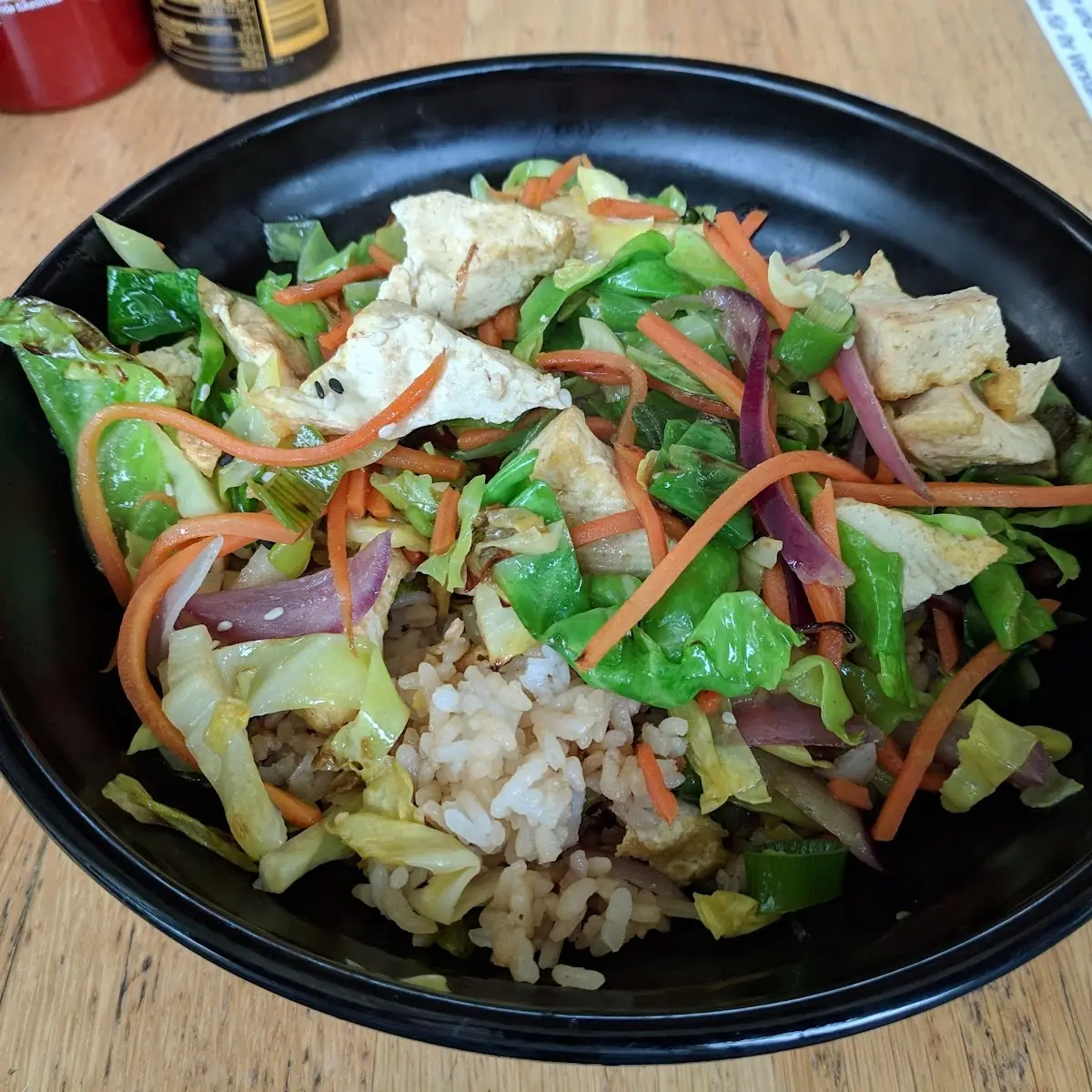 Egg Fried Rice with Tofu