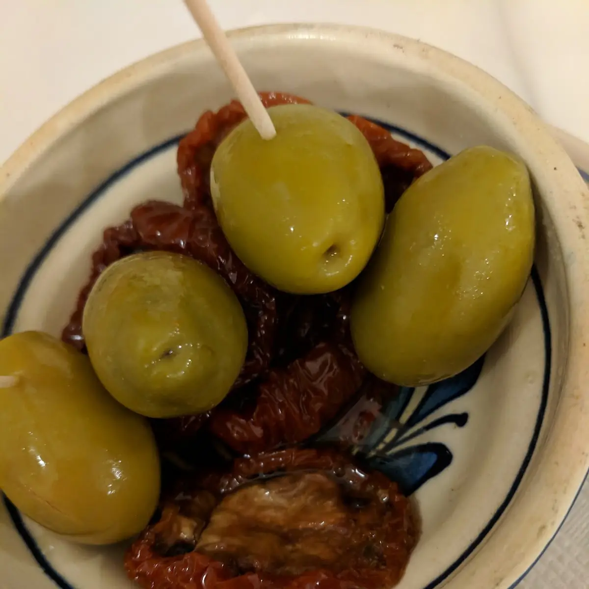 Dried Tomato and Green Olives