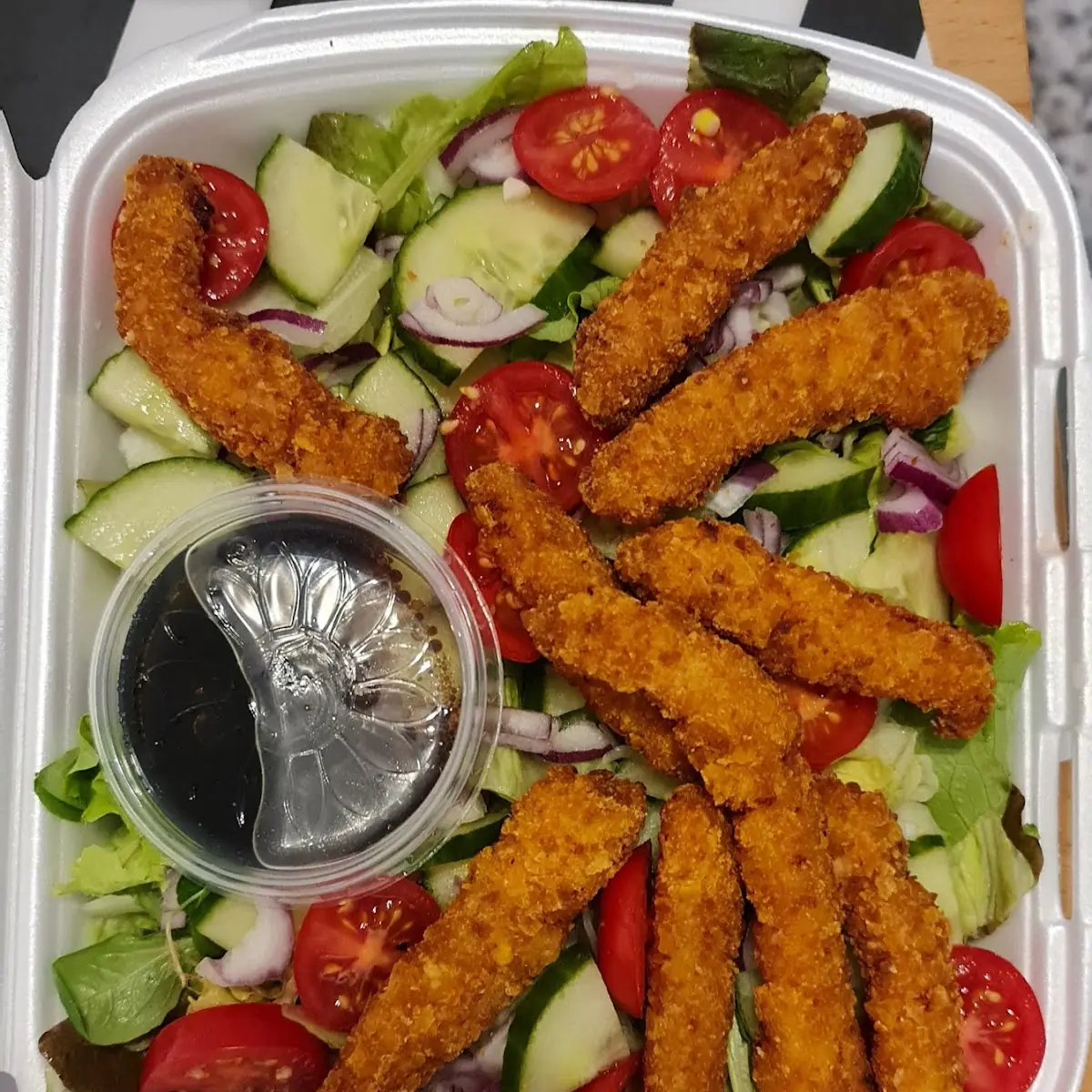 Crispy Chicken Salat