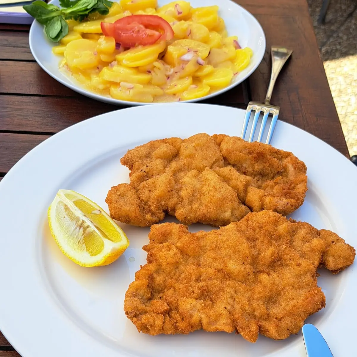 Gebackenes Putenschnitzel