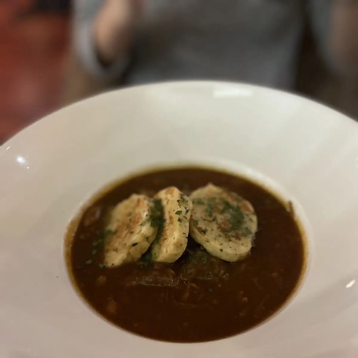 Beef Goulash with Napkin Dumpling