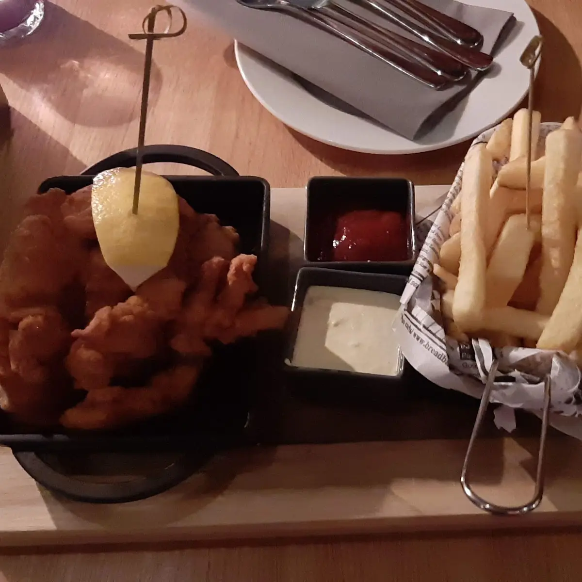 Hühnersticks Hausgemacht Mit Pommes Frites