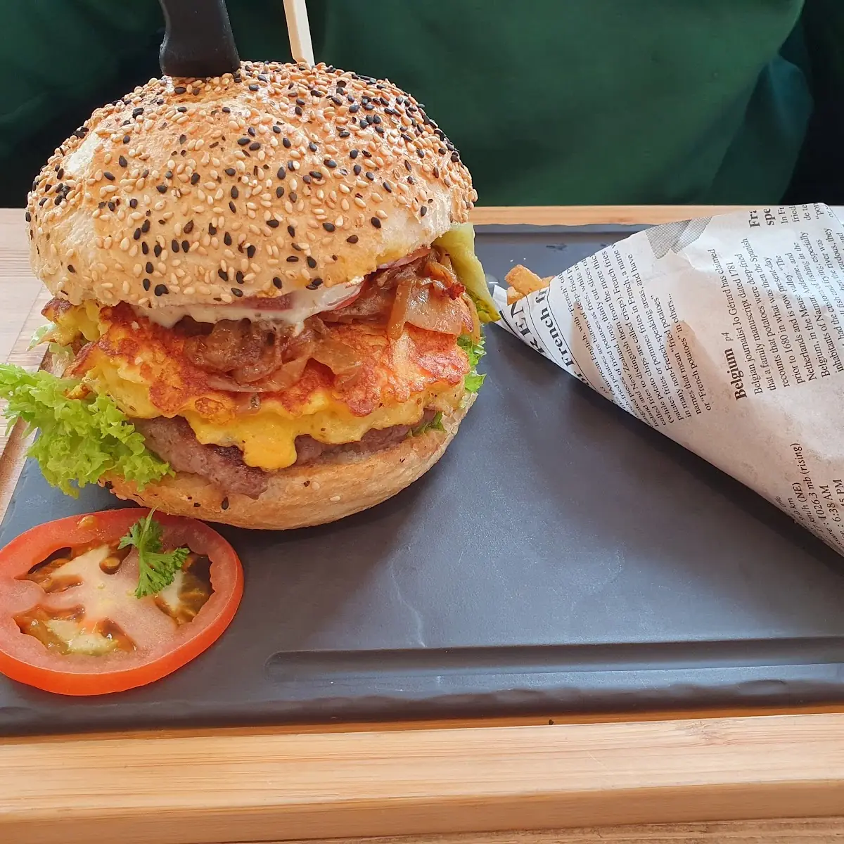 Bex Burger Mit Pommes