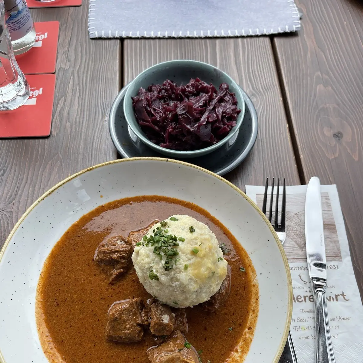 Rindergulasch Mit Knödel