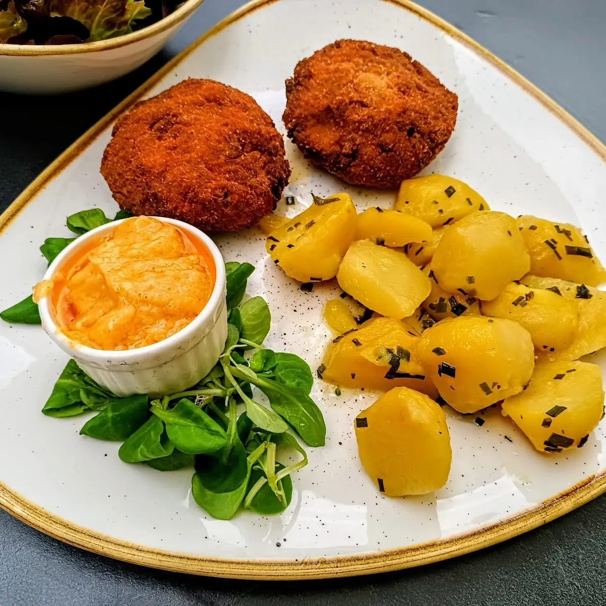 Gemüselaibchen Mit Salzkartoffeln