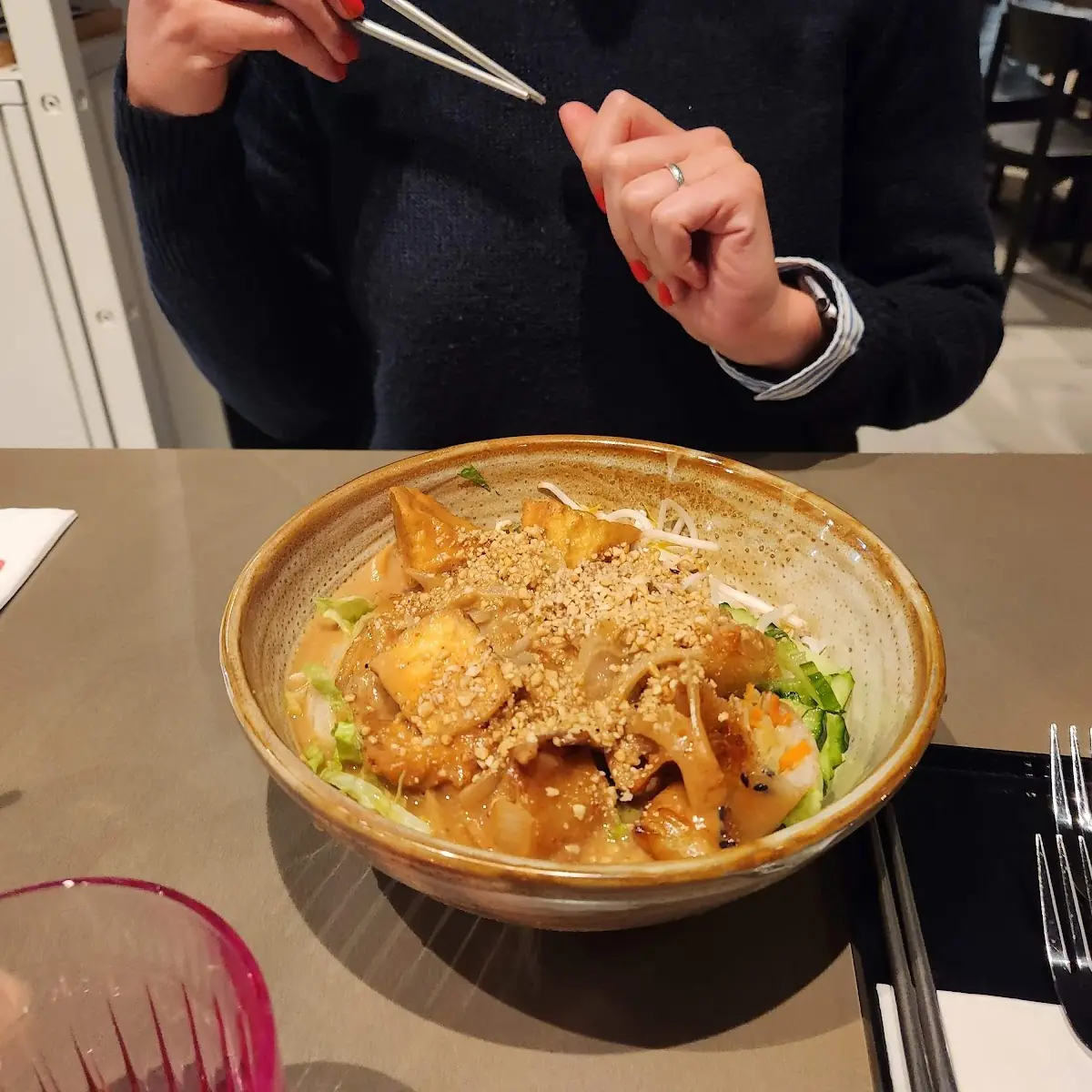 Bun Cha Gio Satay Tofu