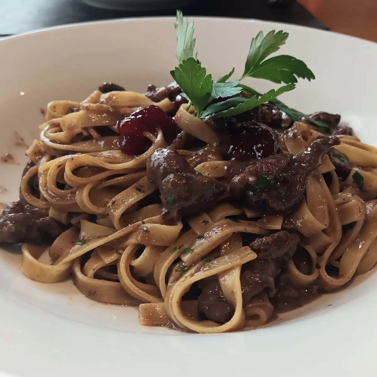 Muflonragout Mit Pasta