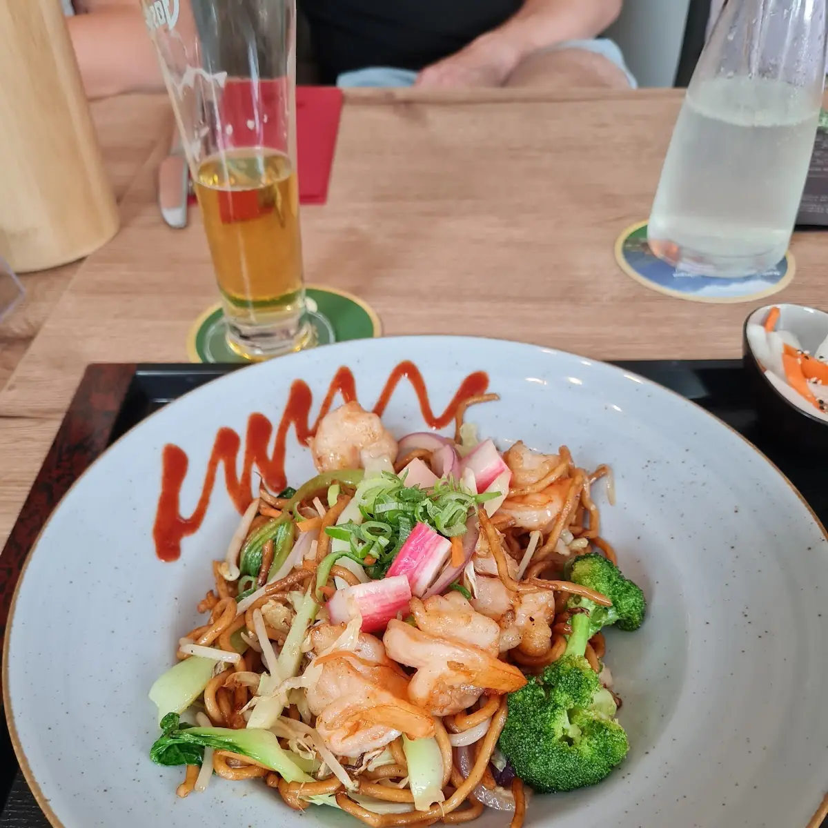 Gebratene Nudeln Mit Garnelen