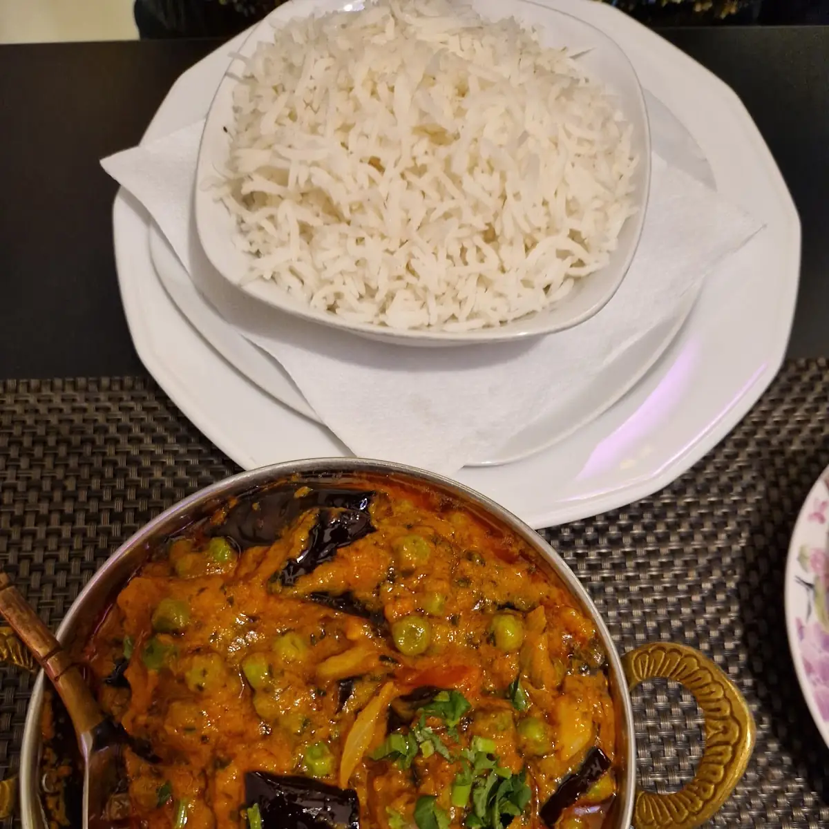 Vegetarisches Gericht Mit Reis