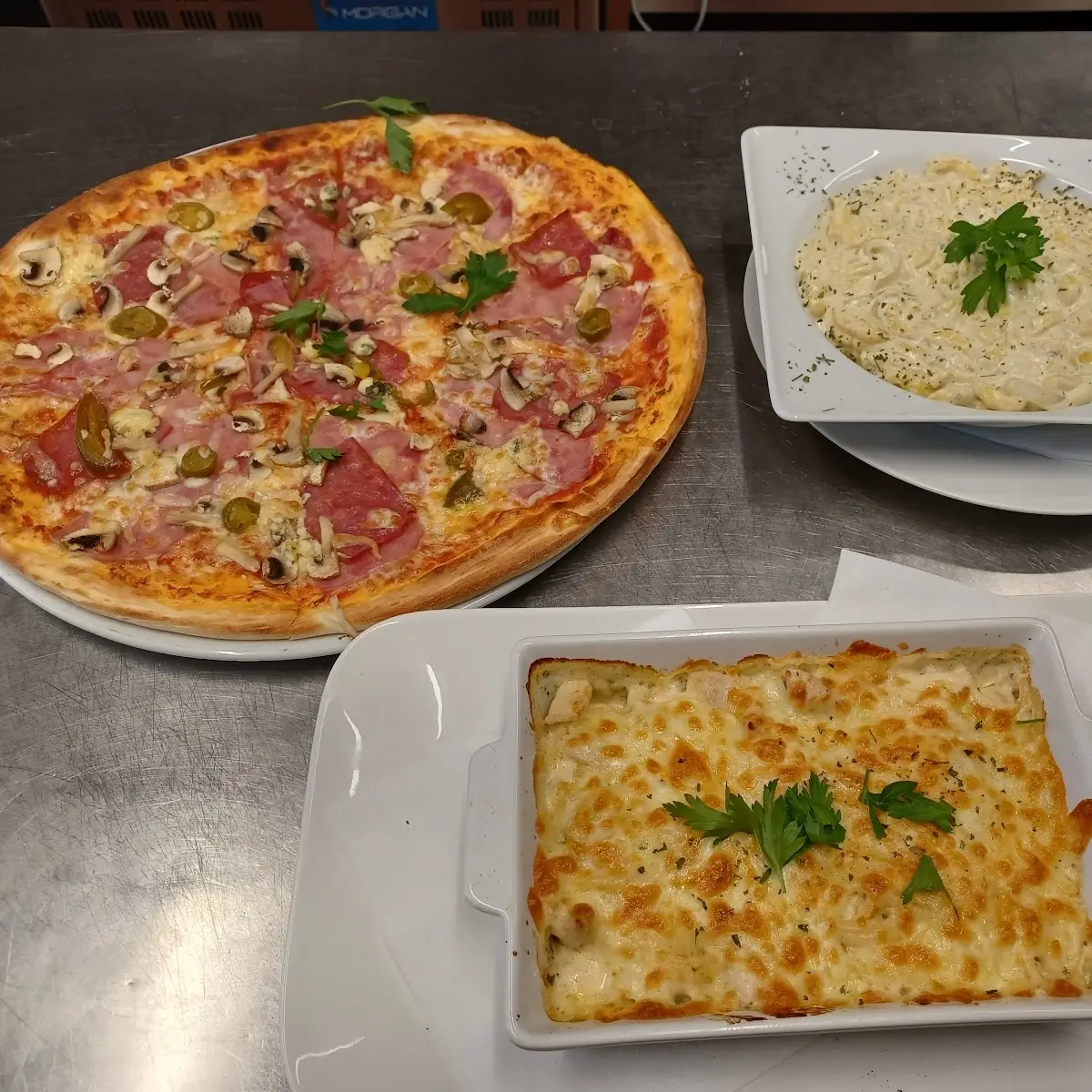 Pizza Nudel Spätzle