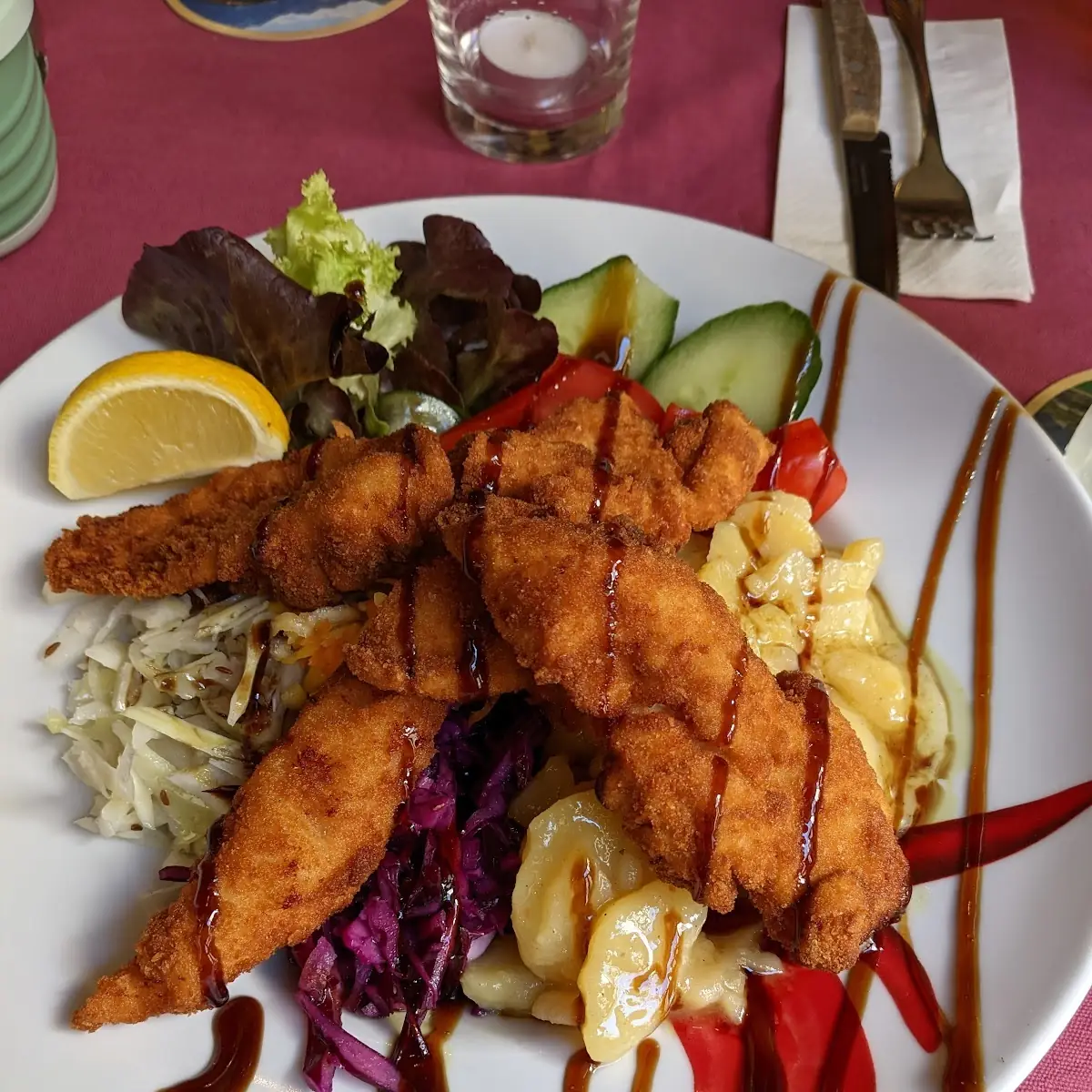 Backhendl Salat