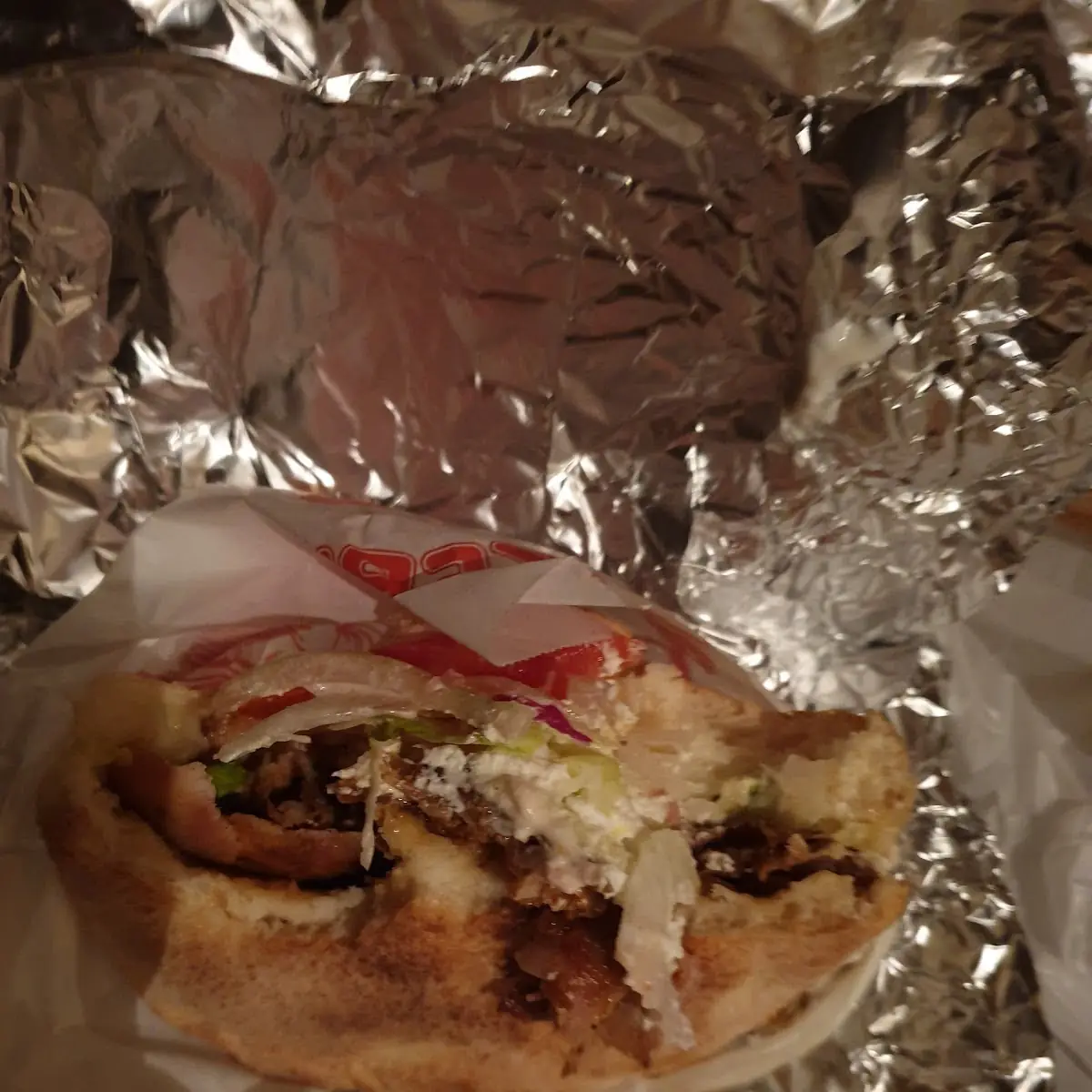 Döner Kebab Sandwich Mit Schafskäse