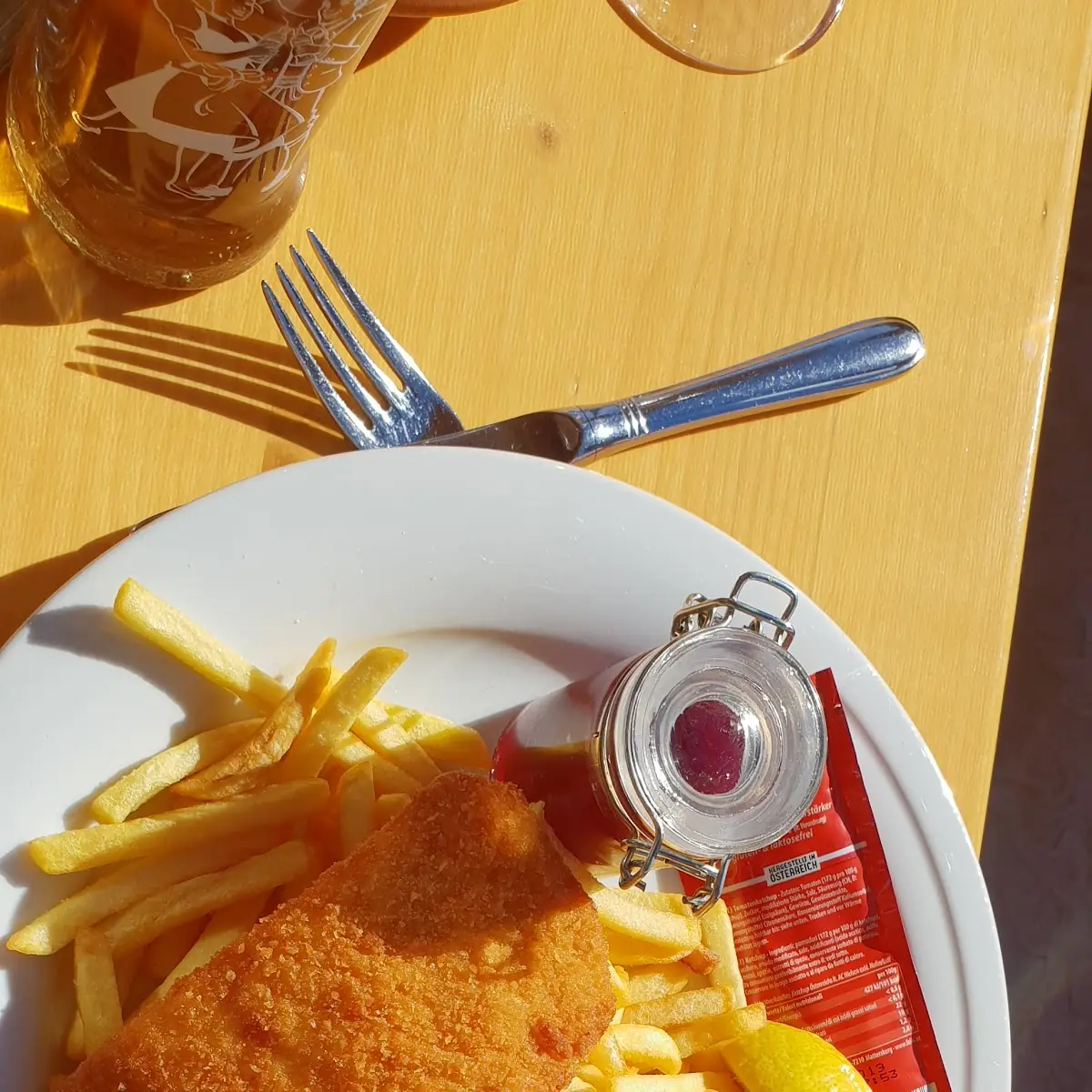 Wiener Schnitzel Mit Herz Am Valentinstag