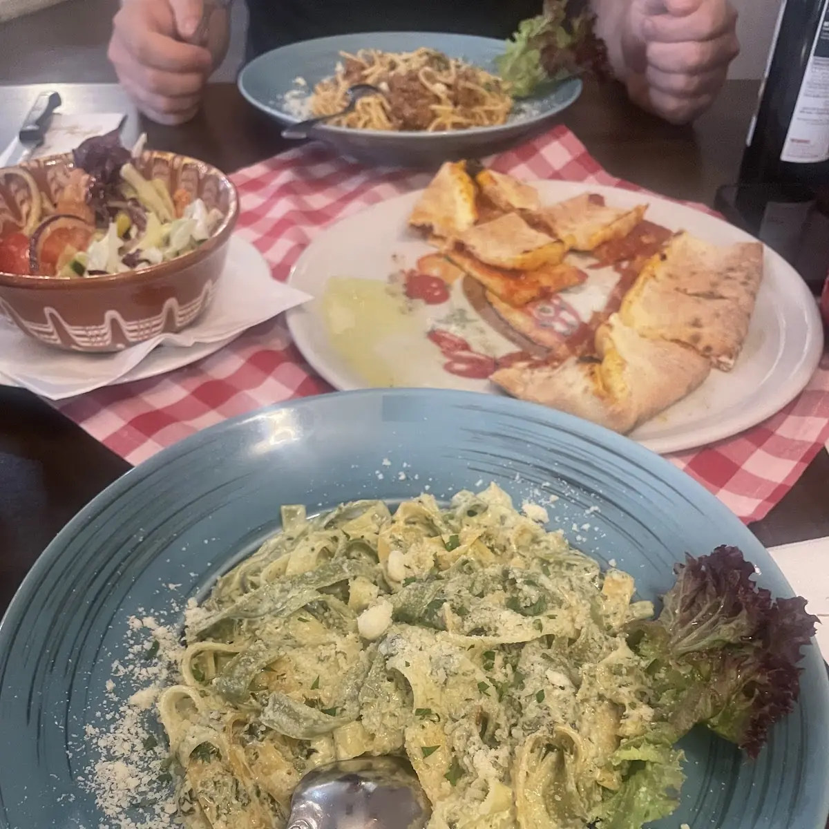 Tagliatelle Spinat-gorgonzola-sauce