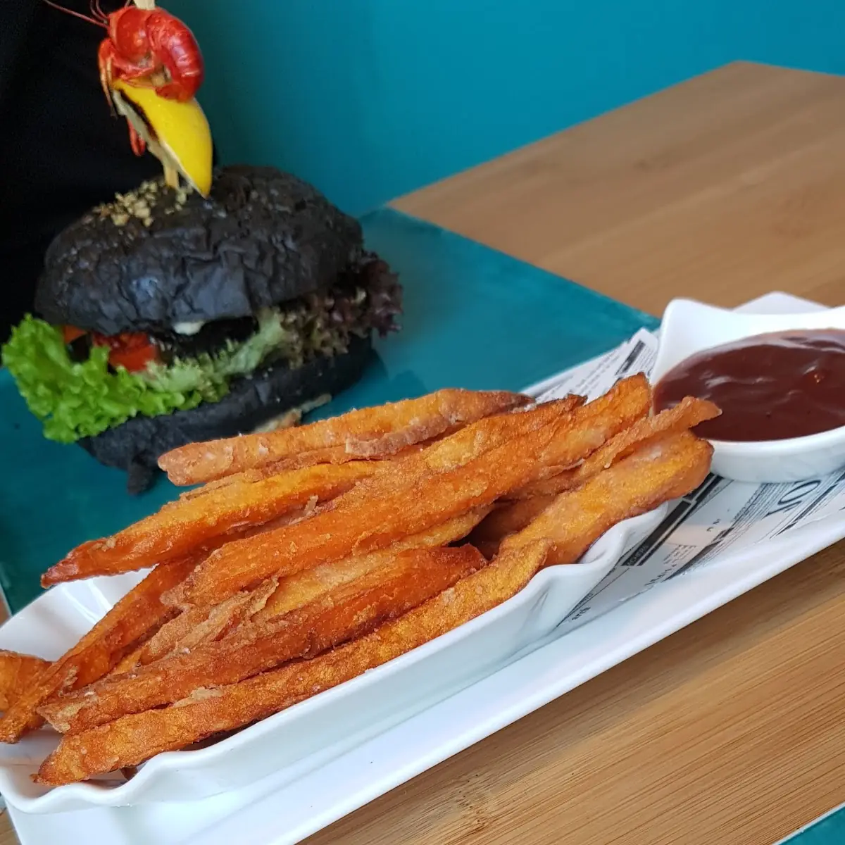 Hausgemachte Süßkartoffelpommes
